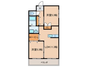 グリ－ンコ－トＦＫの物件間取画像